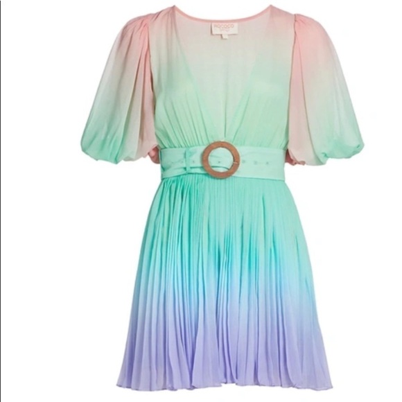 Rococo Sand Emi Ombré Pleated Mini Dress - Picture 3 of 16